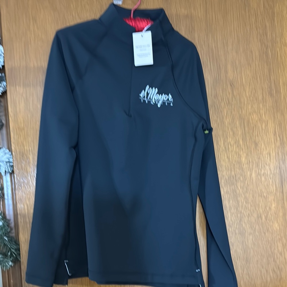 Black Long Sleeve Pullover with Logo